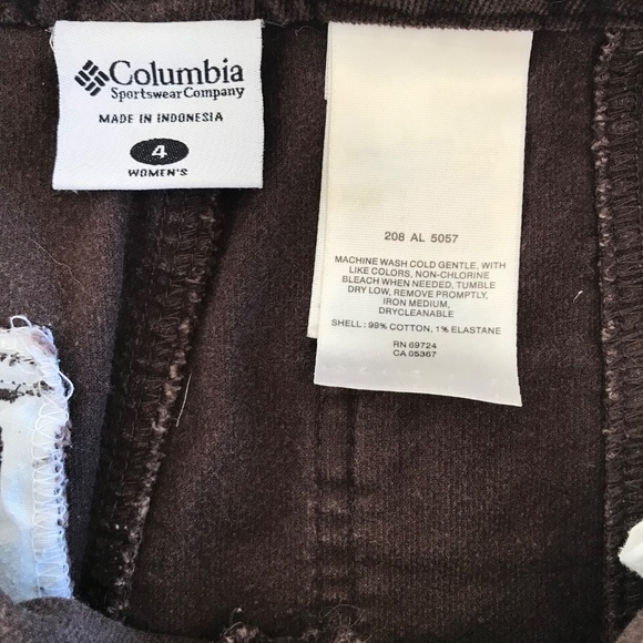 Columbia A line chocolate brown skirt women 4 knee length brushed cotton classic - Picture 10 of 12